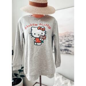 Hello Kitty Sanrio Cozy Days + Blooms kawaii pullover sweatshirt